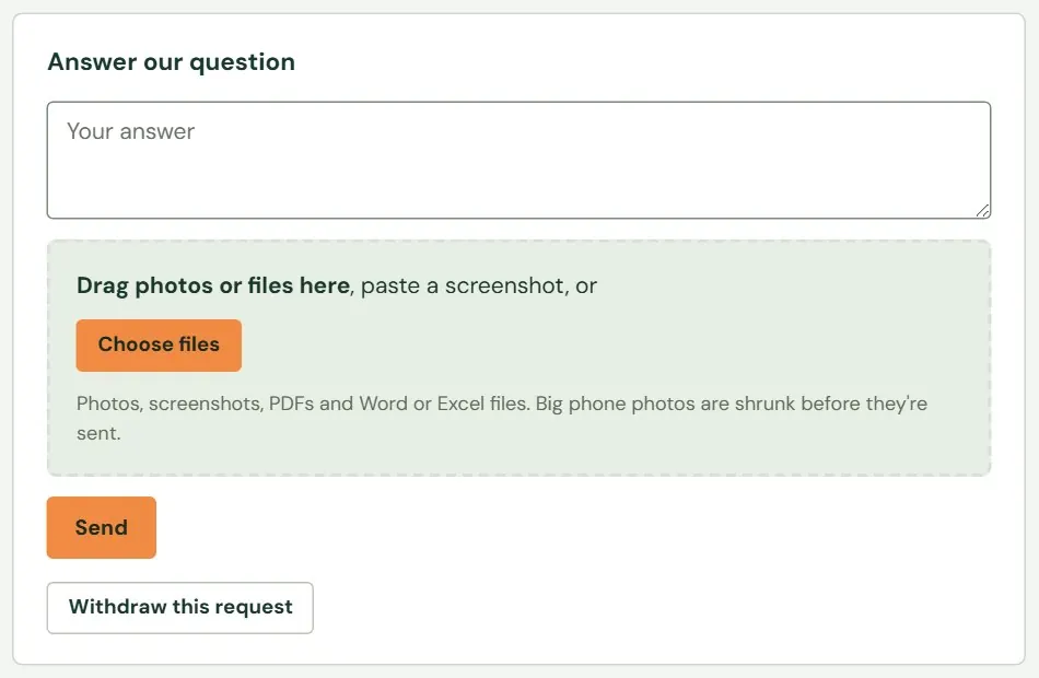 The card for answering Dirt Road's question.